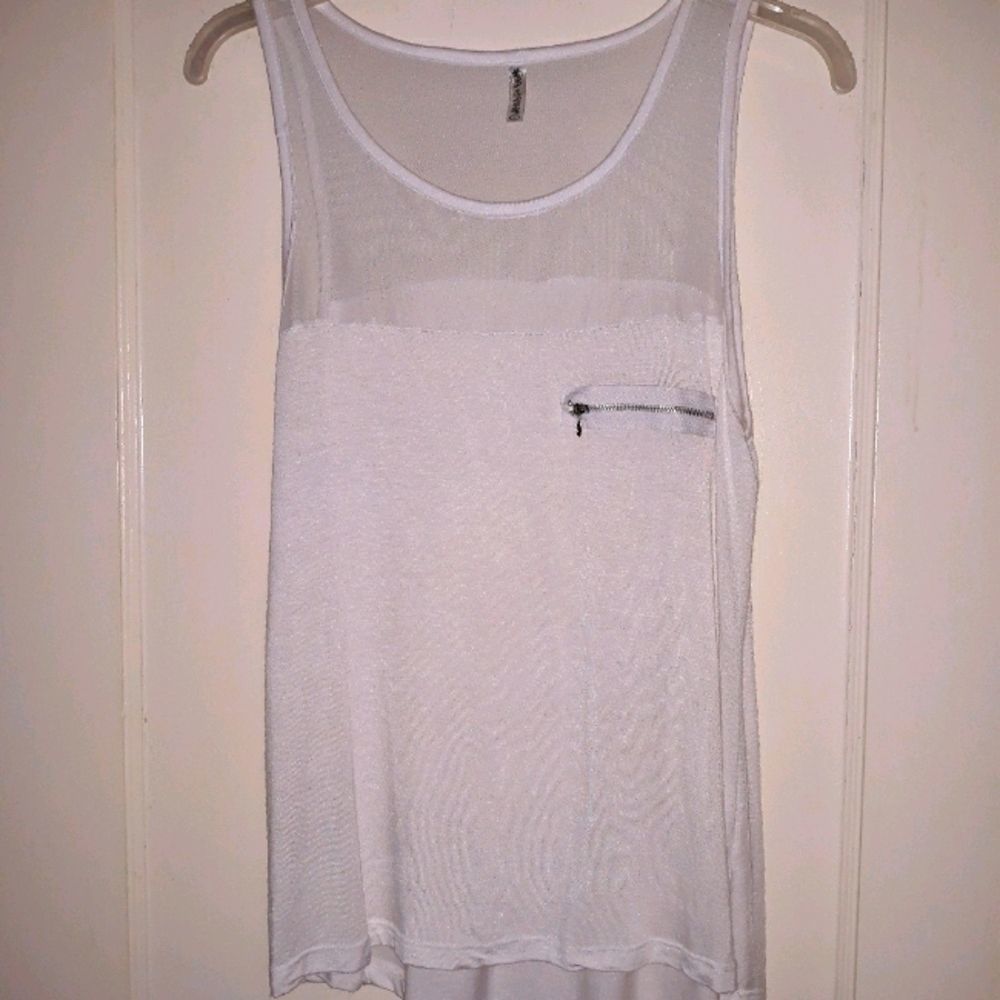 Sheer top tank top